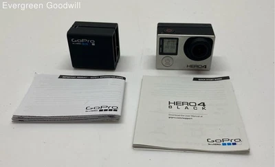 GoPro Hero 4 Digital Action Camera w/ LCD Touch BacPac & Charger Powers On P/R - Image 1 of 4