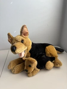 Chosun German Shepard Plush Dog With Baby Dog Puppy - Picture 1 of 10