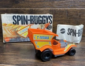 Vintage 1970 Mattel Spin-Buggys T-Square Speed Cars Wizzer Power & Box No Wizzer - Picture 1 of 18