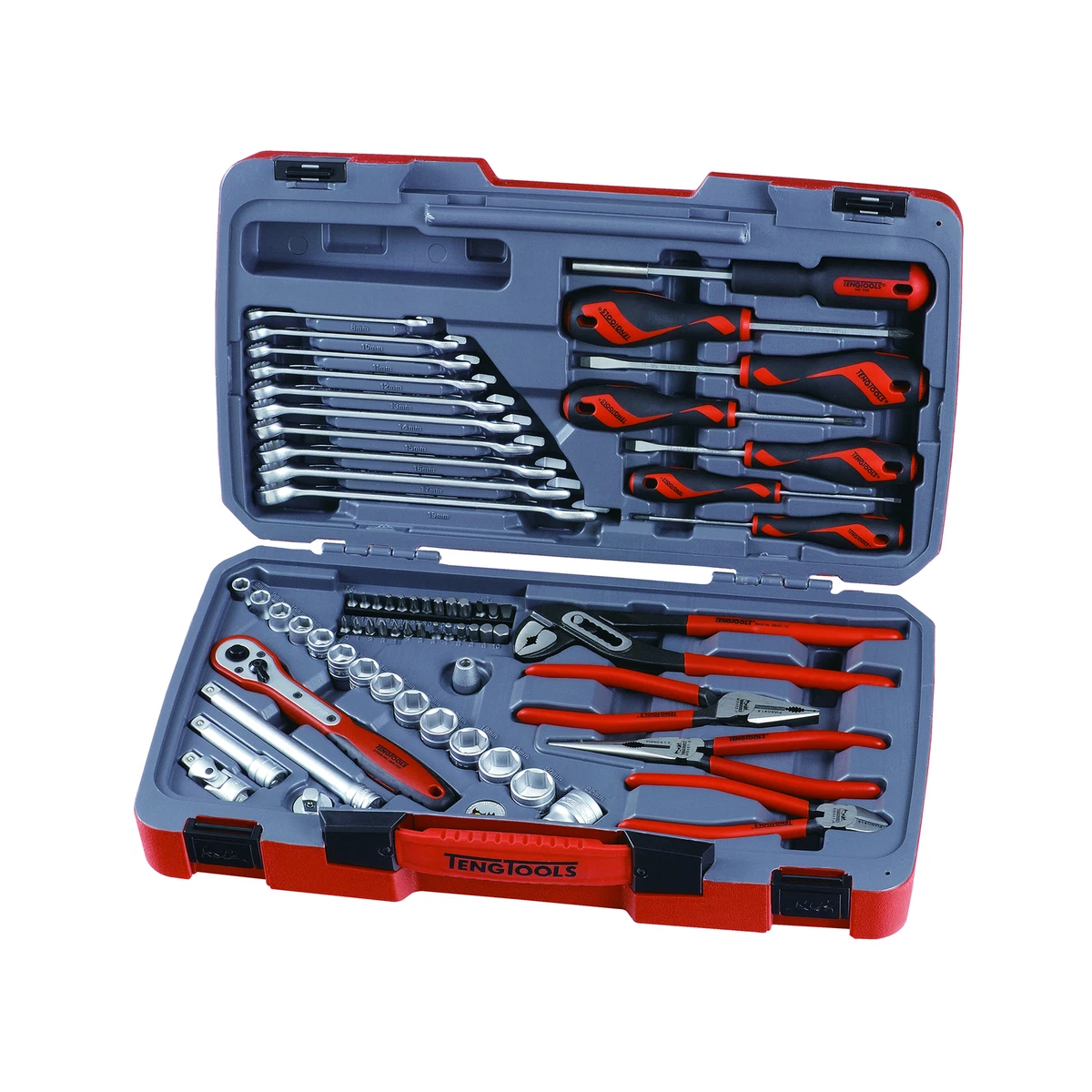 Tengtools M1211 Sechskant-Stecknüsse-Set – 6 Stück, 1/2 Zoll, 100 Mm Lange Bits, Chrom-Vanadium