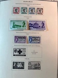 Bahamas XF LH 1959-1970 Collection of 54 Different Stamps SCV $45 - Picture 1 of 8