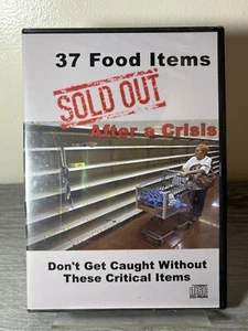 37 Alimenti Esauriti Dopo Una Crisi (CD-ROM, 2011) Prepper Survival - Foto 1 di 2