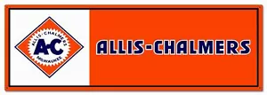 ALLIS CHALMERS MILWAUKEE FARMING 36" HEAVY DUTY USA MADE METAL ADVERTISING SIGN - Picture 1 of 1
