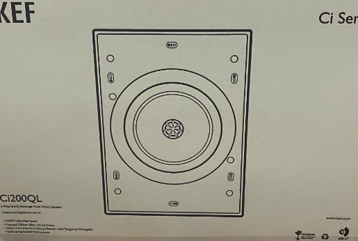 KEF Ci200QL Altoparlante driver rettangolare da parete Uni-Q (ciascuno) - Immagine 1 di 1
