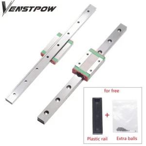 MGN MGN9H 100- 800mm Miniature Linear Rail Slide 1Pc Linear Guide+1Pc Carriage - Picture 1 of 6