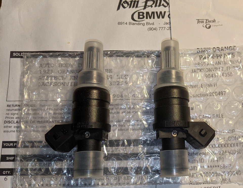 Inyector de combustible BMW SIEMENS 1427240 1999-2006 BMW 2.2L, 2.5L, 2.8L I6 NUEVO OEM Foto 1 de 3