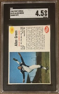 1962 Post Cereal Short Print #159 Allen Green SGC 4.5 - Picture 1 of 2