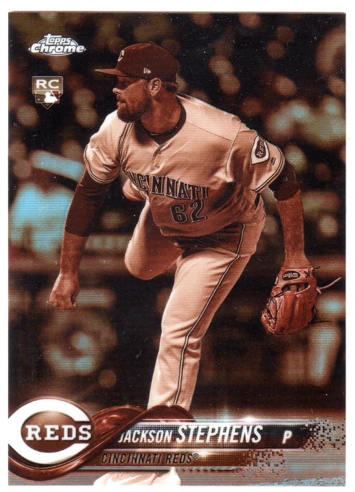 2018 Topps Chrome #110 JACKSON STEPHENS 'SEPIA REFRACTOR' RC! REDS - Image 1 of 1