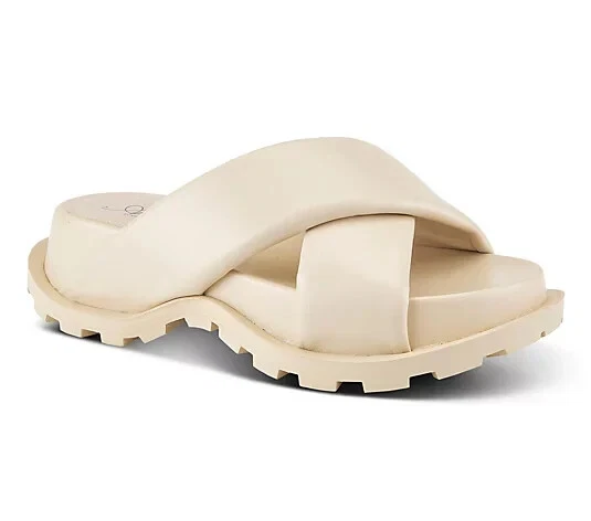 Azura by Spring Step Slide Sandals - Puffie - Bone US37 (6.5-7) - Image 1 of 1