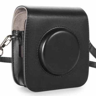 Estojo de couro ecológico para Fujifilm INSTAX MINI SE 7+ 12 11 QUADRADO SQ1 bolsa capa de câmera - Imagem 1 de 4