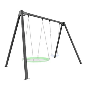 QLS Schaukelgestell bis 200 kg Gestell Doppelschaukel Nestschaukel Stabil Stahl - Bild 1 von 7