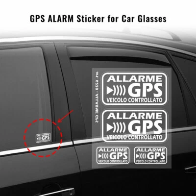 4R QUATTROERRE.IT GPS Alarm Stickers Controlled Vehicle