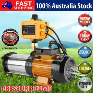 Multi Stage Water Pump 2500W 3.5HP High Pressure Rain Tank Farm House Irrigation - Picture 1 of 12
