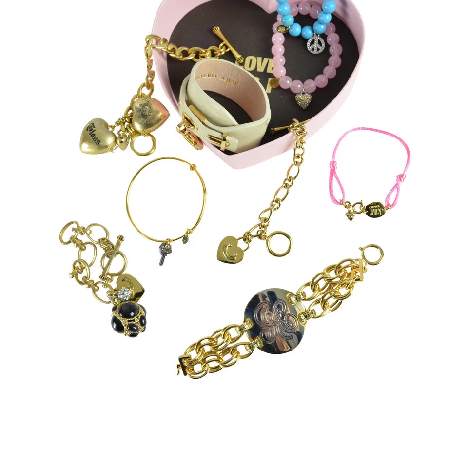NEW Juicy Couture Gold Tone Charm Bangle Bracelet Different Styles ON SALE! - Image 1 of 1