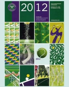 WIMBLEDON 2012 Tournament Ad Cover Tennis Glossy 8 x 10 Photo Poster Man Cave - Picture 1 of 1