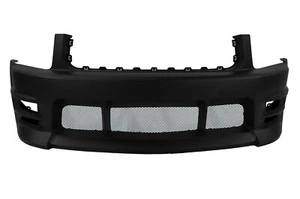 For FORD 05-09 Mustang V6, Racer Style Front Bumper w/ Lower Mesh Grilles - Picture 1 of 9