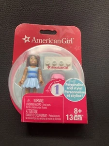 American Girl Mega Bloks Series 1 Girl Figure Blue Dress New - Picture 1 of 4