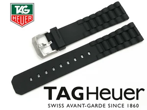 TAG HEUER FORMULA 1 CAC111D REPLACEMENT BLACK RUBBER 20/18 WATCH STRAP - Picture 1 of 5