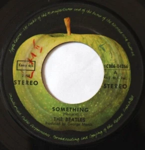 BEATLES something - come together 7"-VINYL 45rpm rare GERMANY IMPORT 1969 APPLE - Picture 1 of 2