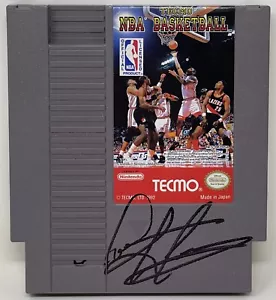 Dennis Rodman Firmado 1992 Tecmo NBA Baloncesto Nintendo NES Juego Pistones PSA/DNA - Imagen 1 de 7