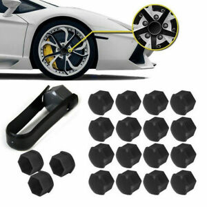 20x Wheel Nut Caps Bolt Covers for Audi VW Vauxhall Bmw Mercedes Renault 17mm ①