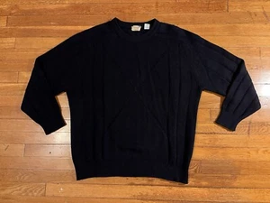 VINTAGE Trillion Palm Beach By Della Rovere Sweater Men’s Extra Large Black - Bild 1 von 10