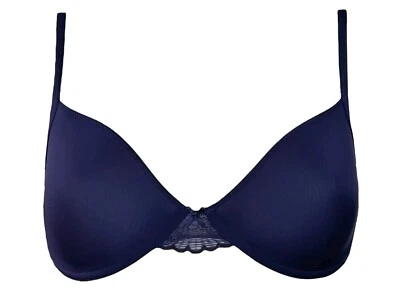 BeeDees gefütterter BH mit Bügel BeeCasual IA 2180 W 75B 75C 75D 80D blau NEU - Bild 1 von 4