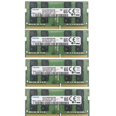 Samsung 64GB (4X 16GB) DDR4 PC4-21300 2666MHz Notebook Laptop SODIMM Memory Ram - Image 1 of 4