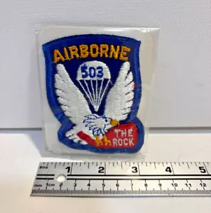 Collectable 1977 US Army 503rd Parachute Infantry Regiment Embroidered Patch - Picture 1 of 2