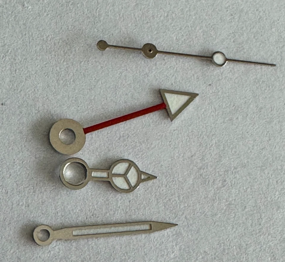 WHITE 4 PC HANDSET FOR MEN'S ROLEX GMT 3035/3135 LUMINOUS - Image 1 of 1