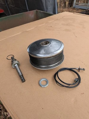 BSA TRIUMPH 7 pulgadas tambor de freno delantero buje completo, placa, eje, rodamientos, cable Foto 1 de 4