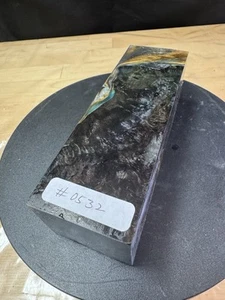 0532 STABILIZED HYBRID MANGO BURL,KNIFE SCALE,TOOL HANDLE,WOOD CARVING, - Picture 1 of 6