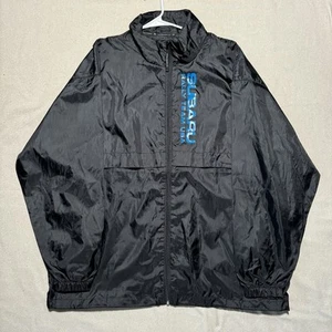 Subaru World Rally Team Windbreaker Jacket Mens XL Full Zip Rain Coat - Picture 1 of 11