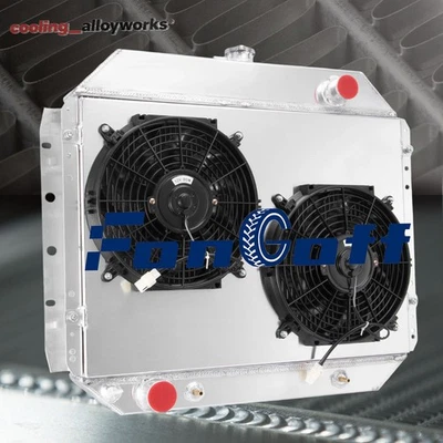 ASI 4 Row Radiator Fan Shroud For 1966-1979 Ford F100 F150 F250 F350 Bronco V8 Foto 1 de 4