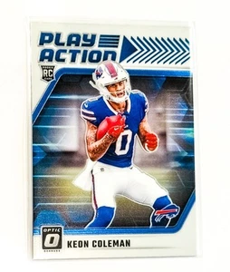 2024 Panini Donruss Optic - Play Action Keon Coleman #5 (RC) - Picture 1 of 2