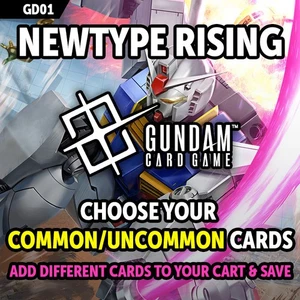 Juego de cartas Gundam individuales - Newtype Rising GD01 - Hasta 50% de descuento común y poco común - Imagen 1 de 100