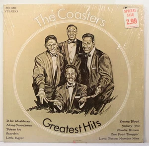 The Coasters Greatest Hits LP 1977 [Gusto PO-310] Open Shrink - Picture 1 of 6