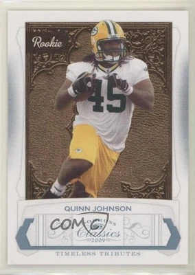 2009 Donruss Classics Timeless Tributes Platinum /25 Quinn Johnson Rookie RC - Image 1 of 2