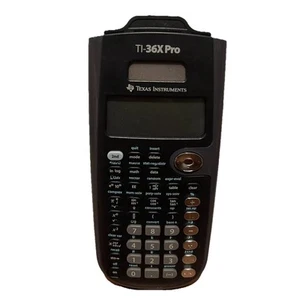 Texas Instrument TI-36X Pro Scientific Solar Calculator Cover Black Tested Works - Picture 1 of 4