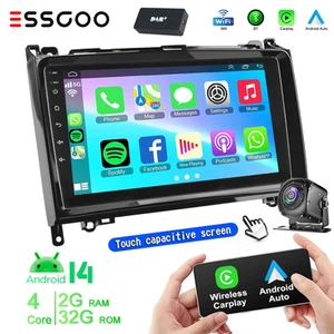 DAB+ Android14 Car Stereo For Mercedes Benz A/B Class W169 W639 W245 GPS Navi BT - Picture 1 of 13
