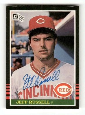 1985 Donruss 487 Jeff Russell signed auto autograph  centered  ASC BXCP58 - Image 1 of 2