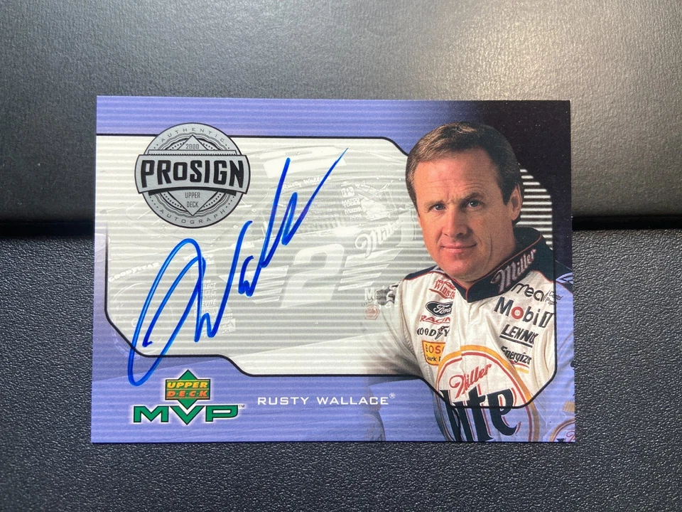 2000 Upper Deck MVP ProSign #PSRW Rusty Wallace autograph - Image 1 of 1