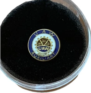 Vintage UAW Auxiliary Service Award Pin Gold Filled - United Auto Workers - Bild 1 von 5