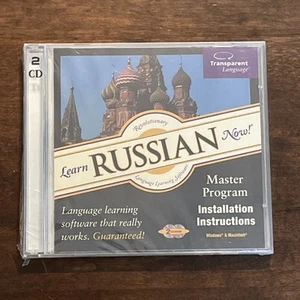 Learn Russian Now! Cd Rom~ Version 7 Master Program New Sealed 2 Cd Roms - Picture 1 of 8