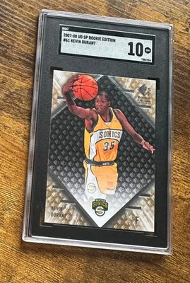 2007-08 UD SP Rookie Edition #61 Kevin Durant RC SGC 10 #S5618 - Image 1 of 2