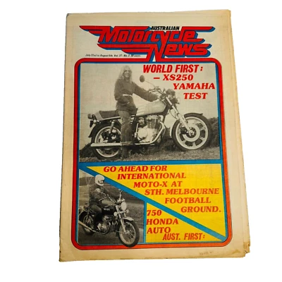Australian Motorcycle News Magazine 1978 July August Vol 27 No 2 Vintage Rare A3 - Image 1 of 4