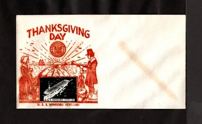 U.S.S. Mindoro (CVE-120) - Naval Ship's Cover -1950's - Gmahle Cachet - Unused - Image 1 of 2