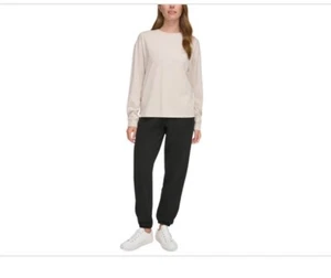 Calvin Klein Performance Women's Long-Sleeve Crewneck T-Shirt - CORTADO HEATHER - Picture 1 of 5