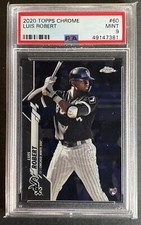 Luis Robert  2020 Topps Chrome Card #60 PSA Mint 9 Graded Chicago White Sox