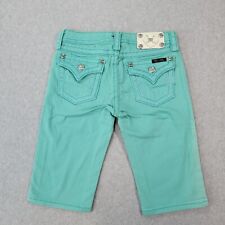 Miss Me Girls Size 14 Mint Green Bermuda Shorts JK5014M55